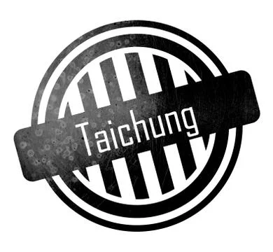 Taichung - Button, stamp Stock Illustration