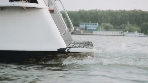 Tail of The boat Stock Footage 156642875