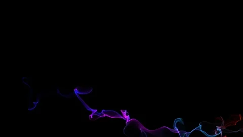 A tail of bright particles on a black background. Stock-Footage 126287250