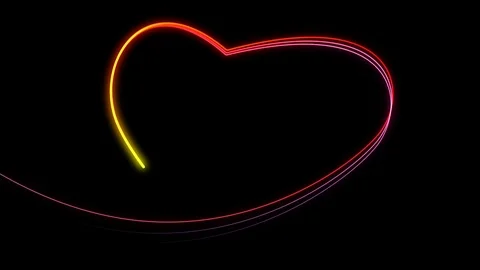 A tail of bright particles on a black background. Stock-Footage 126287293