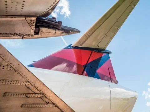 Tail DC-9-50 Stock Photos