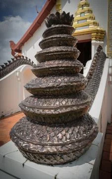 Tail end of Naga Stock Photos