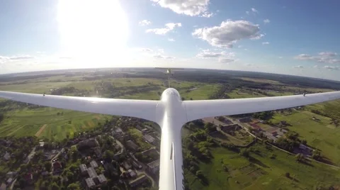 On the tail of glider Stock Footage 58033738