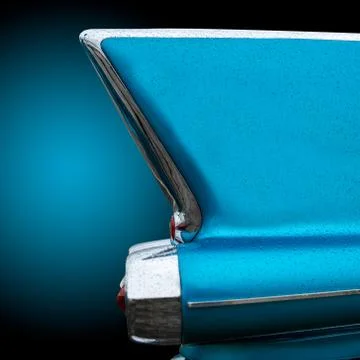 Tail light of a classic american car from the fifties Stock Photos