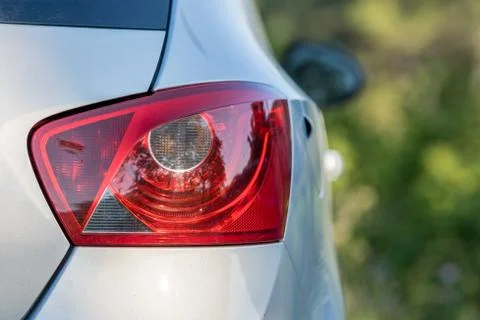 Tail light of a modern car Stock Photos