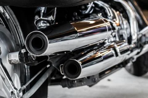 Tail Pipes 库存照片