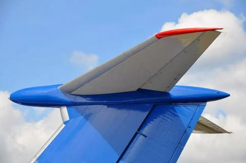 The tail of the plane Stock Photos