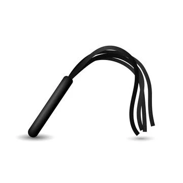 Tail whip. Leather strike for chasing cattle Stock Illustration