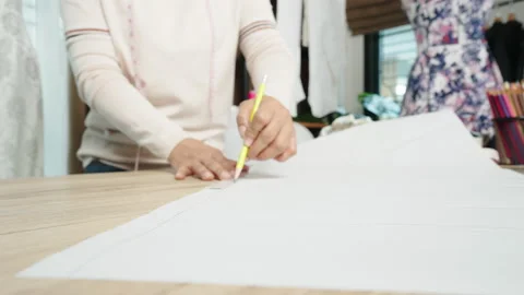 Tailor drawing Stock Footage 164648196