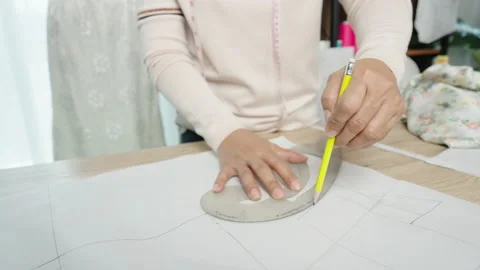 Tailor drawing Stock Footage 164651791