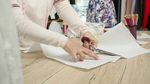 Tailor drawing Video stock 164653328