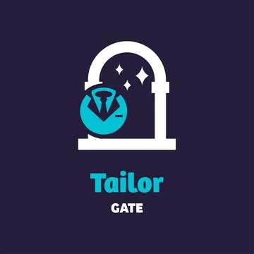 Tailor Gate Logo Stock Illustration