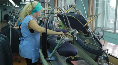 Tailor ironing Stock Footage 62522804