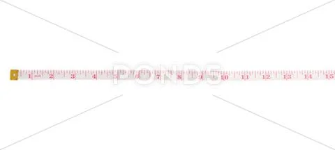 Tailor measuring tape isolated over the white background Stock Photos