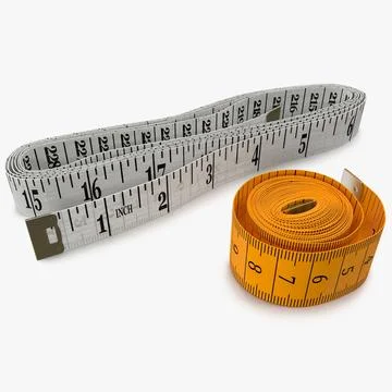 Tailor measuring tape 01 3D model