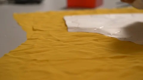 Tailor pins in a cloth 스톡 동영상 119434908