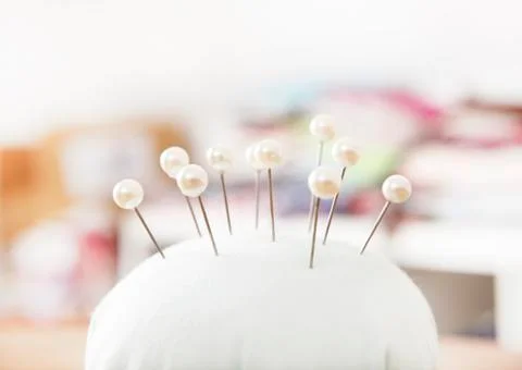 Tailor pins Stock Photos