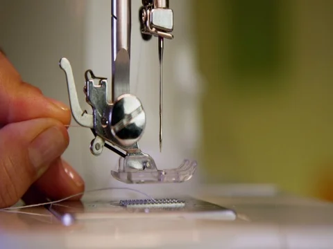 Tailor Preparing sewing machine 32 Stock Footage 84114419