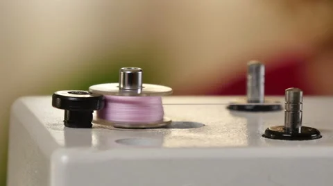 Tailor Preparing Sewing Machine Stock Footage 59737962