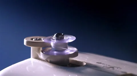 Tailor Preparing Sewing Machine. Stock Footage 64703024