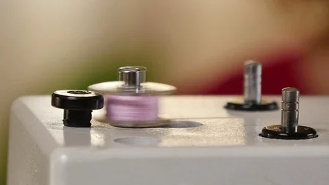 Tailor Preparing Sewing Machine Video stock 80557906