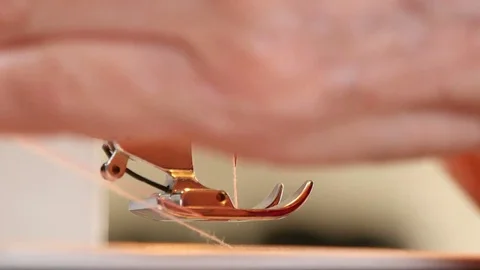 Tailor Preparing Sewing Machine Stock Footage 80557935