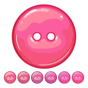 Tailor sewing button cartoon vector graphic Illustrazione stock