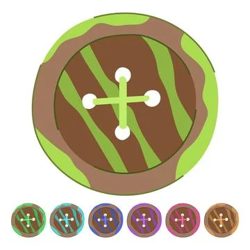 Tailor sewing button vector cartoon graphic イラスト素材