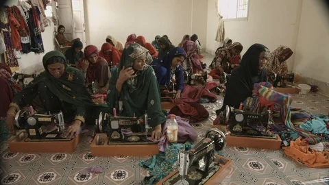 Tailor shops 2 Video stock 102221517