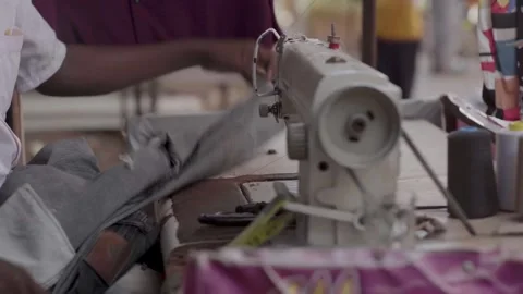 Tailor in Sudan Vídeo Stock 247411182