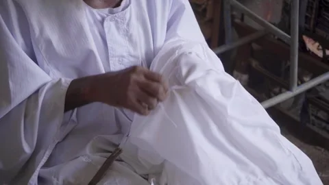 Tailor in Sudan Stock Footage 247411191