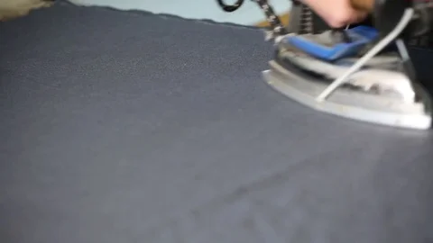 The tailor work. Sewing process.  Stock Footage 75446732