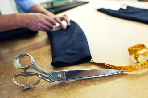Tailor working in the laboratory Foto stock