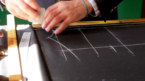 Tailor Working Suit 2 Stock Footage 166171022