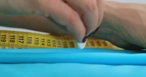 Tailor workshop. Seamstress create clothing details. Stock Footage 150443418