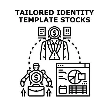 Tailored identity template stocks concept vector illustration Stock Illustration
