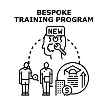 Tailored training program developing new skills and career growth 스톡 일러스트