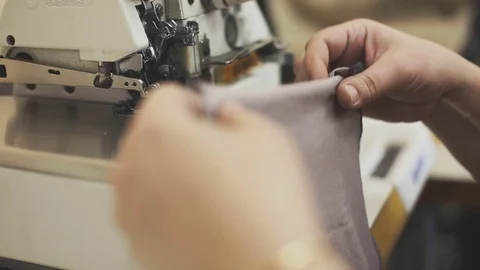 Tailoring close up. macro shot Stock Footage 71179396