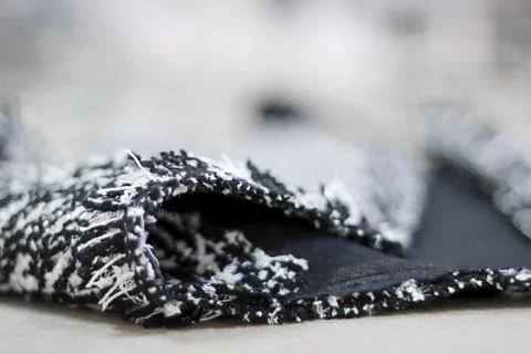 Tailoring of a jacket, a detail of processing during sewing. Stock Photos