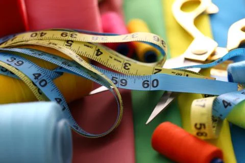 Tailoring measuring device Stock Photos