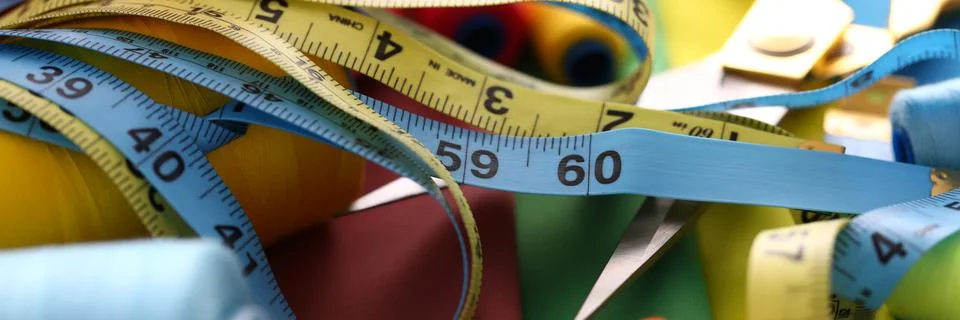 Tailoring measuring device Stock Photos