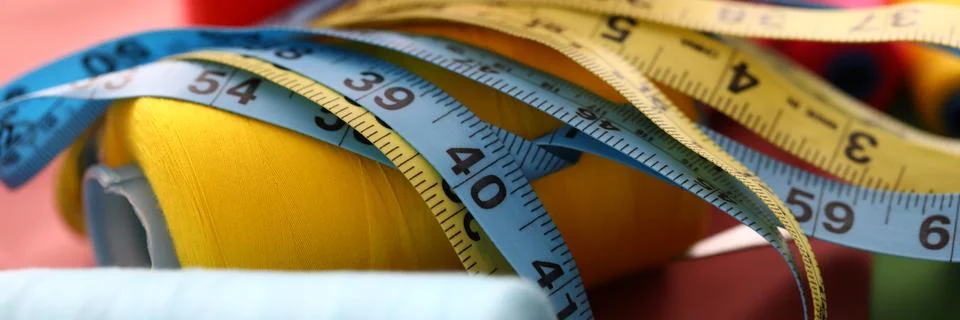 Tailoring measuring tools Stock Photos