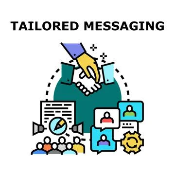Tailoring messaging for audience engagement and strategy Stock Illustration