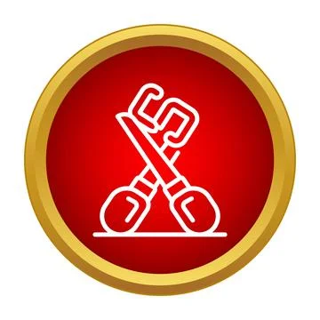 Tailoring scissors icon showing cutting profession symbol Stock Illustration
