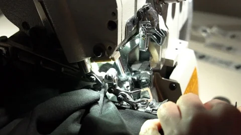 Tailoring on the sewing machine Stock Footage 104537512