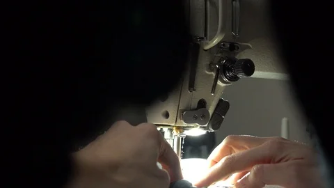 Tailoring on the sewing machine Video stock 104537759