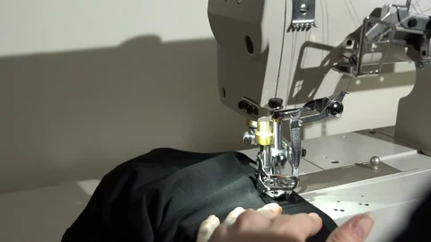 Tailoring on the sewing machine Stock Footage 104537760