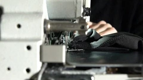 Tailoring on the sewing machine Stock Footage 104537779