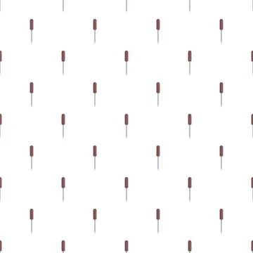 Tailors needle sewing tools seamless repeating pattern Stock Illustration