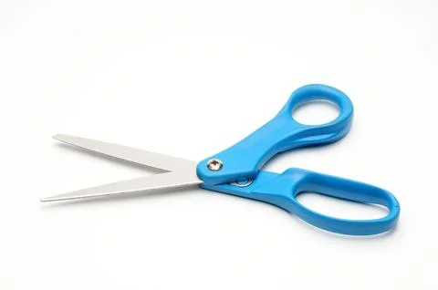 Tailors scissors on a white background Stock Photos